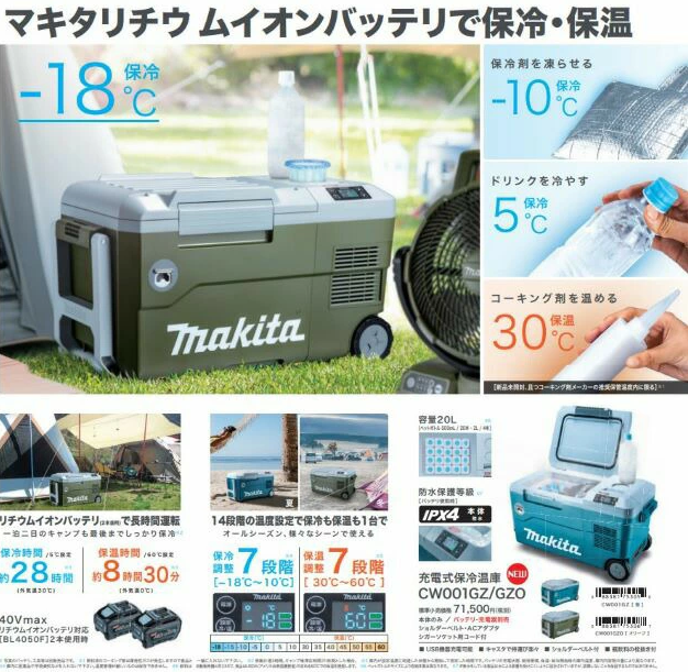 マキタ冷蔵庫は普段使いできる？マキタ冷蔵庫とは？