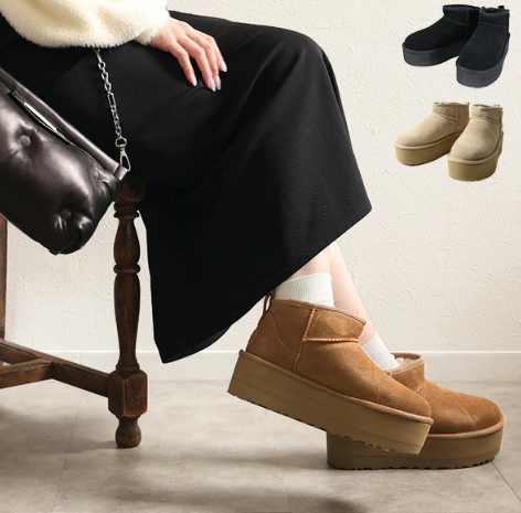 UGG厚底ブーツ人気モデルと新作紹介